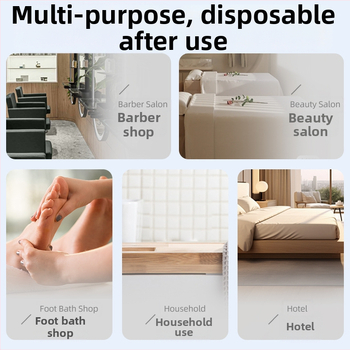 Еднократна кърпа за коса за салони за красота, регенерирано целулозно влакно, влакна от дървесна маса, абсорбция 0-5 сек, проста сплетка, персонализирана обработка