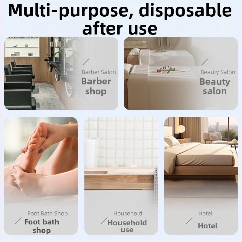 Jednorazová uterka na vlasy pre kozmetické salóny, vlákno z regenerovanej celulózy, vlákno z drevenej buničiny, nasiakavosť 0-5 s, jednoduché tkanie, vlastná spracovateľnosť