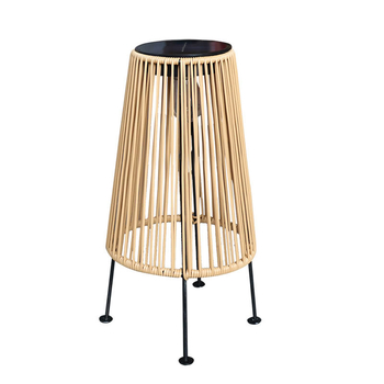 Vanjske solarne lampe u kineskom stilu dvorišta, FX1209, gumirani rotan + željezo, IP44, LED, 1W, 6-12 sati