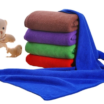 Mikrofiber upijajuća krpa za pranje automobila, frizerski salon i beauty salon — superfin vlakna, obična tkanina, pređa 14, upijanje vode 0–5 s, ručnik/za lice, prilagodljiva proizvodnja