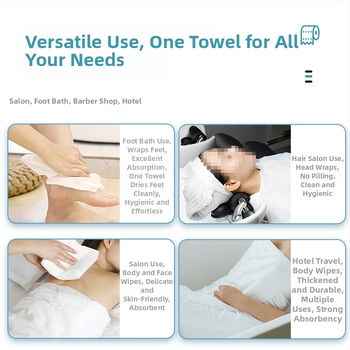 Jednorazová utierka pre salón kaderníctva, čistiaca utierka, 110 g, zmes vlákien, absorpcia 0–5 s