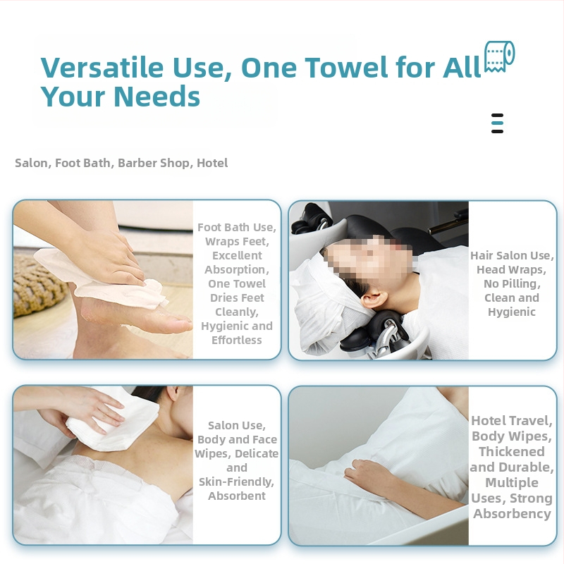 Jednorazová utierka pre salón kaderníctva, čistiaca utierka, 110 g, zmes vlákien, absorpcia 0–5 s