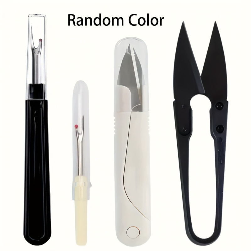 Set de 4 piese pentru tăierea cusăturilor cu foarfecă în formă de U, pentru broderie în cruce DIY - portabil