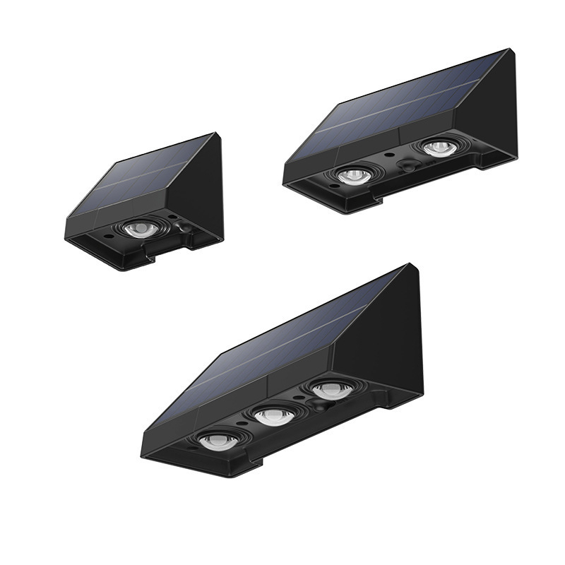 Lampa LED solară de perete – IPX4, 1W, 3.7V, Durată de funcționare 6–12h