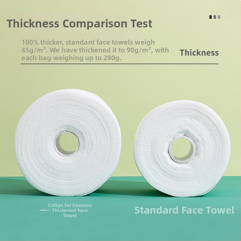 Bumbac cosmetic pentru față, dischete demachiante, fibre vegetale, curățare, 70 de foi