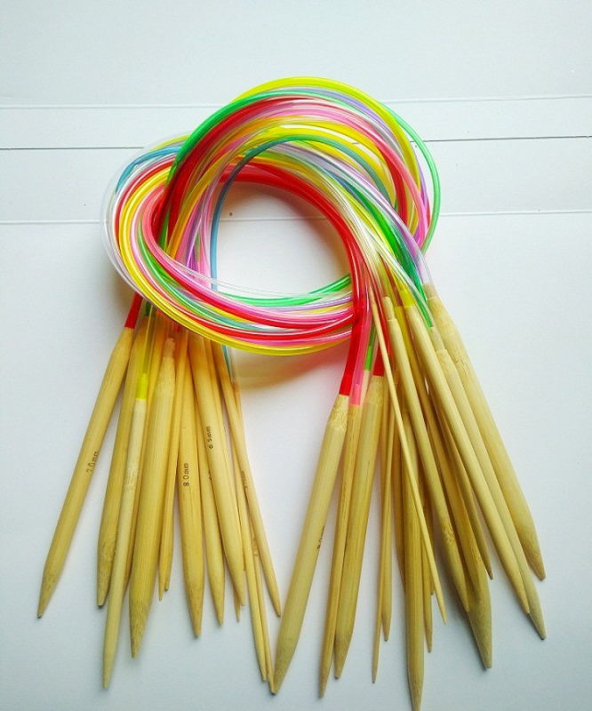 Set kručnih igala za pletenje – ručni DIY alatni set s kružnim iglama i kukicama; pakiranje 100 kom; bruto težina 100 g; prilagodba obrade: Da; stil: Izuzetan / Novi kineski stil