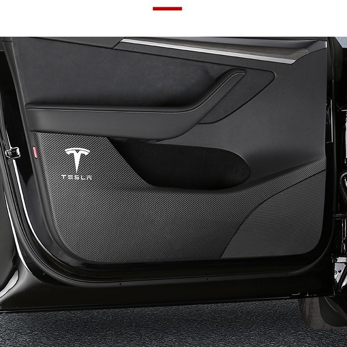 Kožni jastuk za zaštitu vrata od udaranja za Tesla Model 3 i Model Y, s tiskanim logom i mogućnošću prilagodbe