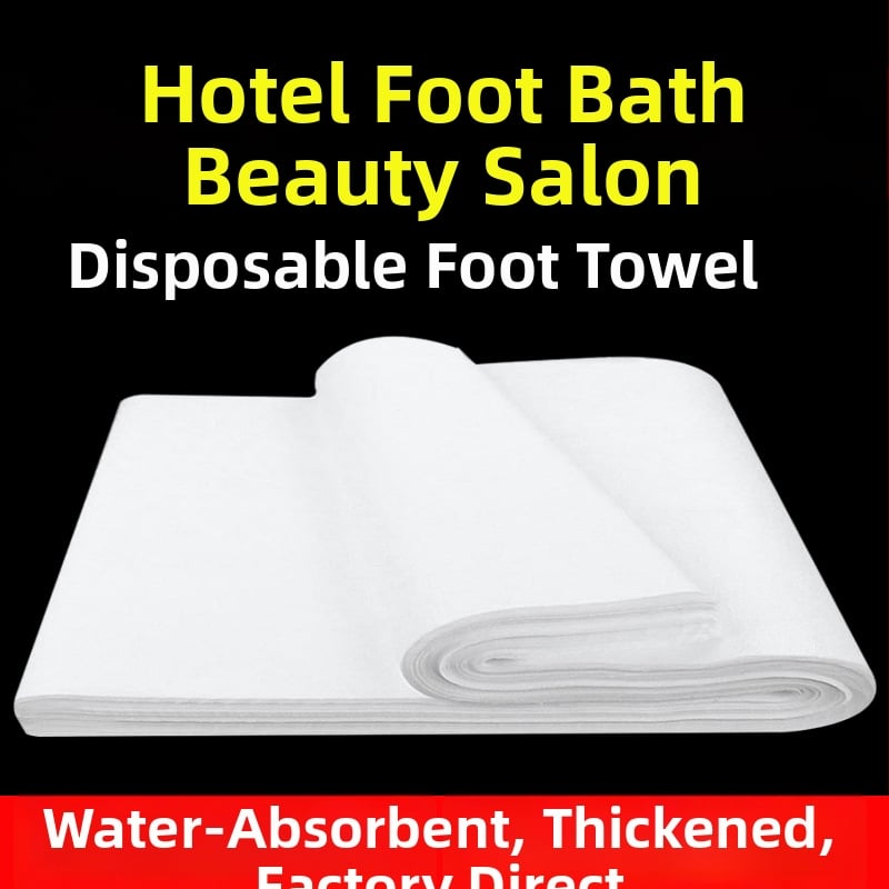 Еднократна кърпа за крак и калъф за възглавница за педикюр и фризьорски салон, удебелена нетъкана тъкан. Марка: Southern Mountains and South; Материал: дървесно влакно; Основни съставки: нетъкана тъкан; Обработка и персонализация: Не; Производствен процес: