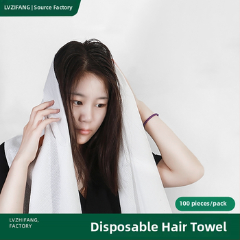 Jednorazová utierka pre profesionálne použitie v kaderníctve a salónoch krásy – na utieranie vlasov a tváre, nohy; Travel spinning, bambusové vlákno, obyčajné tkanie