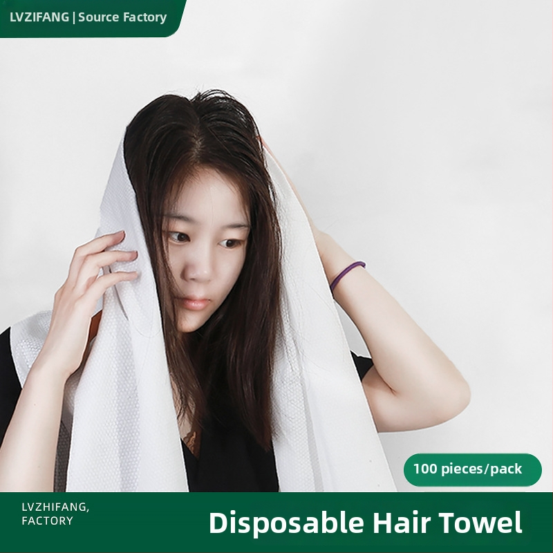 Jednorazová utierka pre profesionálne použitie v kaderníctve a salónoch krásy – na utieranie vlasov a tváre, nohy; Travel spinning, bambusové vlákno, obyčajné tkanie