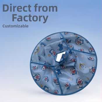 Vaikų kirpimo chalatas – anti-lūžimui, sulankstomas karikatūrinis dizainas, Pingao Hairdressing, tinkamas salonams