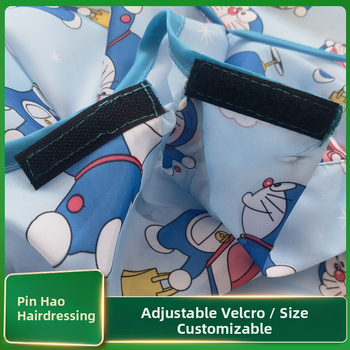 Vaikų kirpimo chalatas – anti-lūžimui, sulankstomas karikatūrinis dizainas, Pingao Hairdressing, tinkamas salonams