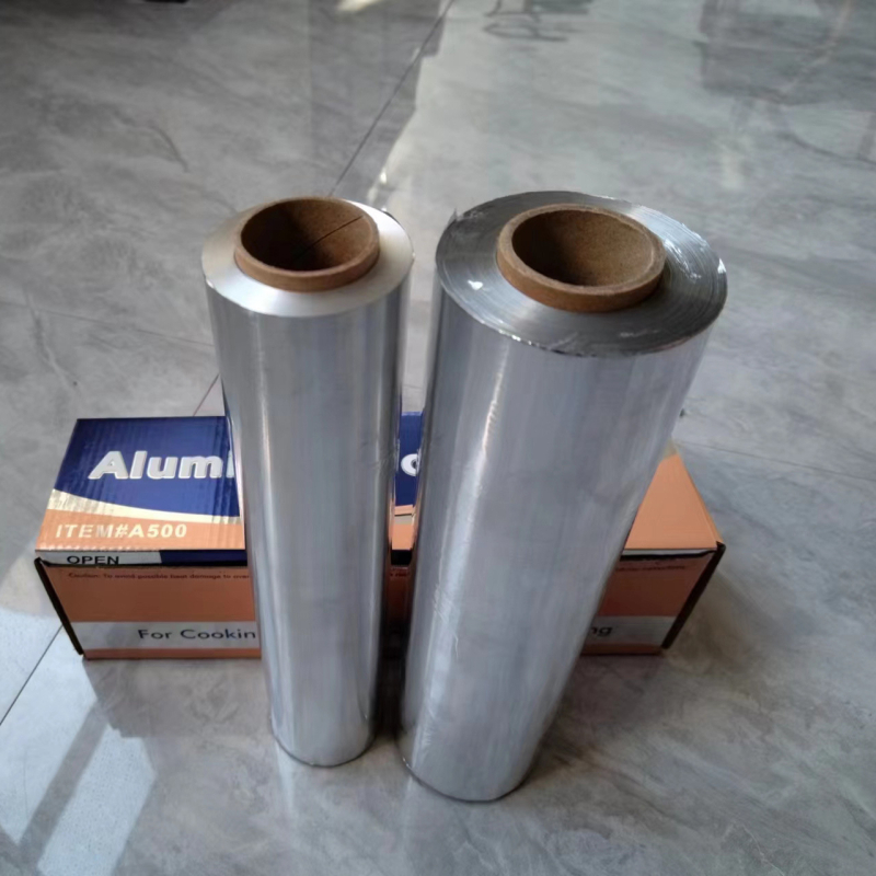 Alumínium fólia tekercs, vastagság 0,015 mm, Modell 8079, Élelmiszer minőség, Törésállóság 100, Merevség 100