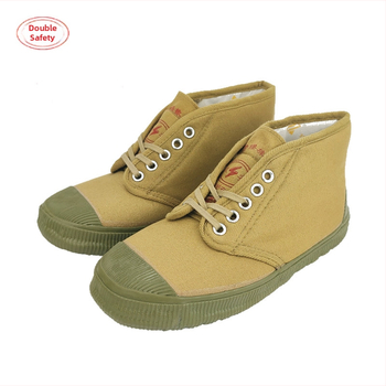 Изолирани обувки за защита срещу електрически удар, платнена горна част, средна височина, гумена подметка, 10kV изолация