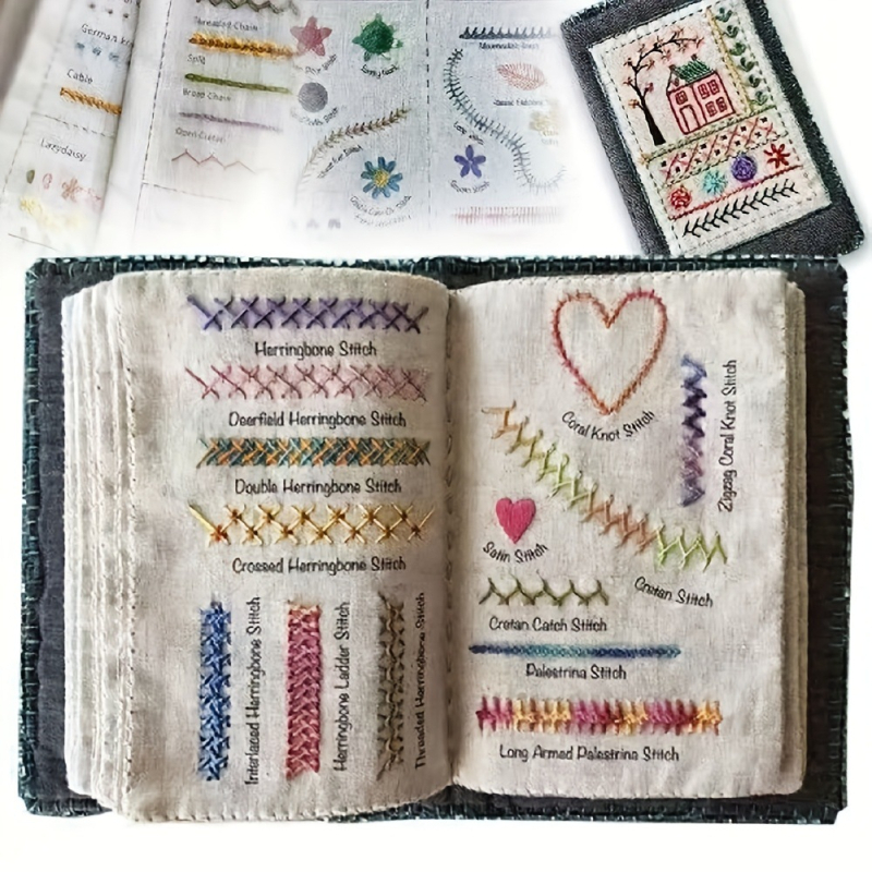 Knjiga uzoraka za križno šivanje – Elegantno DIY šivanje iglom, Marka Pin Ce, Broj proizvoda Pattern Embroidery Book, Stil Moderno minimalistički