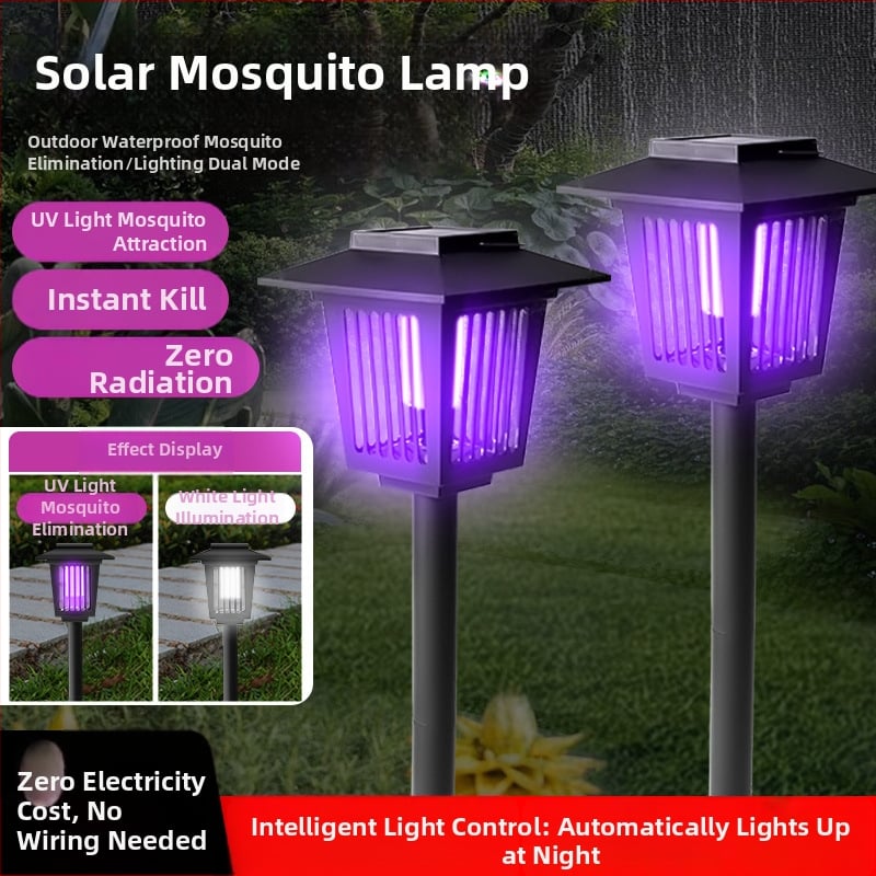 Solarna lampa za uništavanje komaraca za kućni dvorište, IP66, LED, Model 03, okrugla