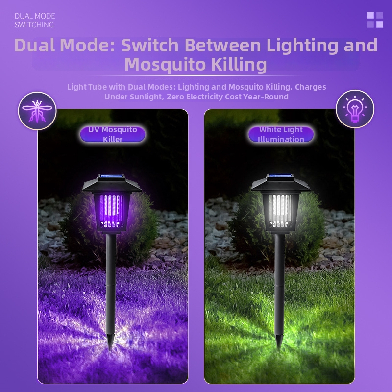 Solarna lampa za uništavanje komaraca za kućni dvorište, IP66, LED, Model 03, okrugla