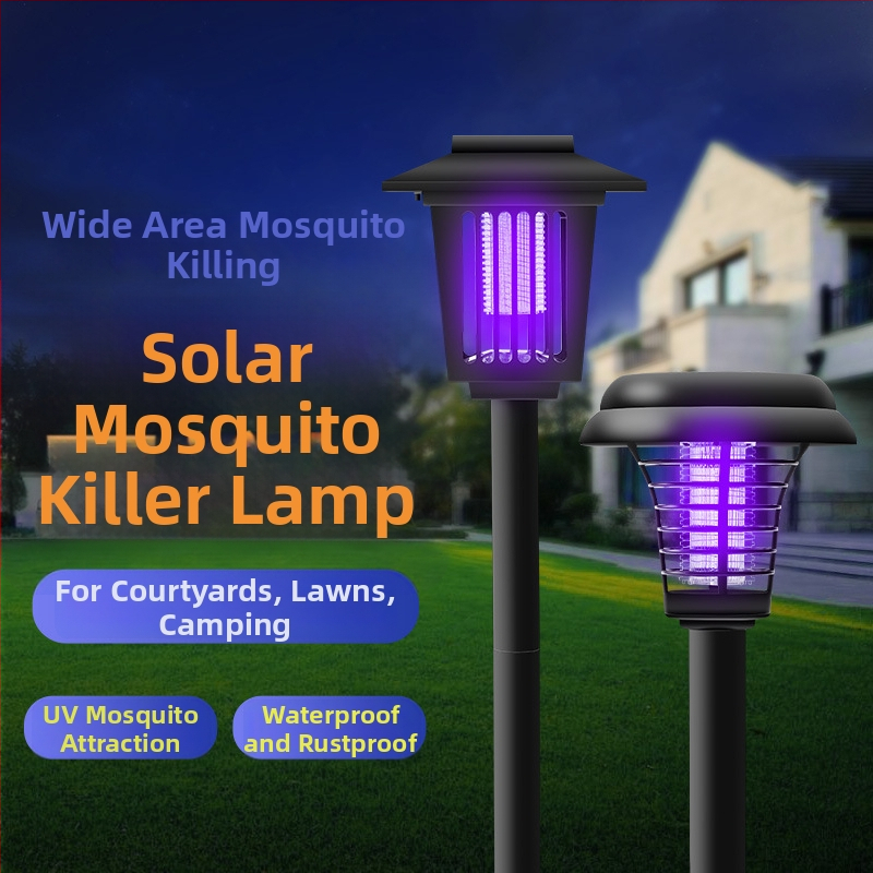 Solarna lampa za uništavanje komaraca za kućni dvorište, IP66, LED, Model 03, okrugla