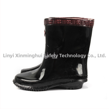 Изолирани гумени обувки за работа, марка Double Safe, със средна горна част, защита при електрическа работа