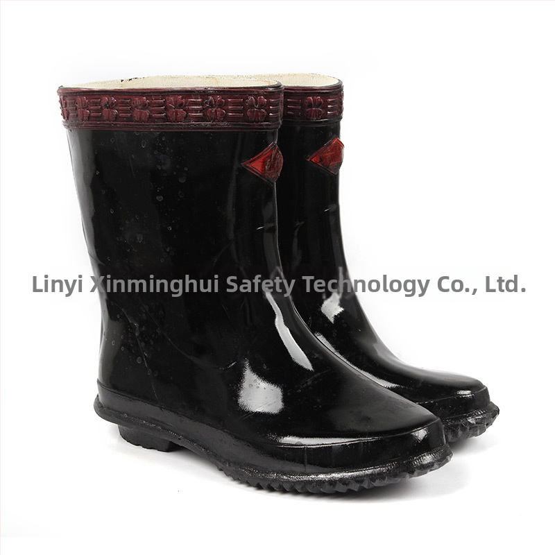 Izolované gumové pracovné topánky s stredne vysokým horným dielom, značka Double Safe