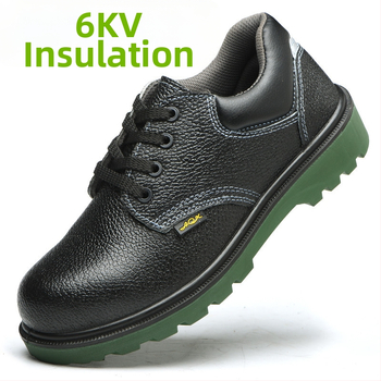 Izolačné pracovné topánky pre elektrické práce – ochrana proti nárazu a prepichnutiu, 6KV izolácia, ľahké, olejovzdorné a odolné voči opotrebeniu