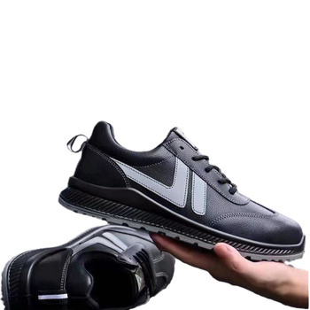 Pantofi de siguranță pentru electricieni, vârf din oțel, piele de vită, talpă joasă, anti-șoc și anti-perforație, anti-static