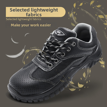 Izolované pracovné topánky s ratingom 6KV, ľahké a priedušné (hovädzia koža, nízky vrch)