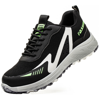 Излоирани обувки за защита на труда с анти-удар и анти-пробив и изолация; материал: дишаща мрежеста повърхност; горна част: нисък връх