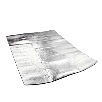 Vanjska podloga za piknik s aluminijskom folijom, vodonepropusna, lagana i prijenosna, pogodna za 4 osobe, dimenzije 200 x 200 cm, debljina 2,5 cm.