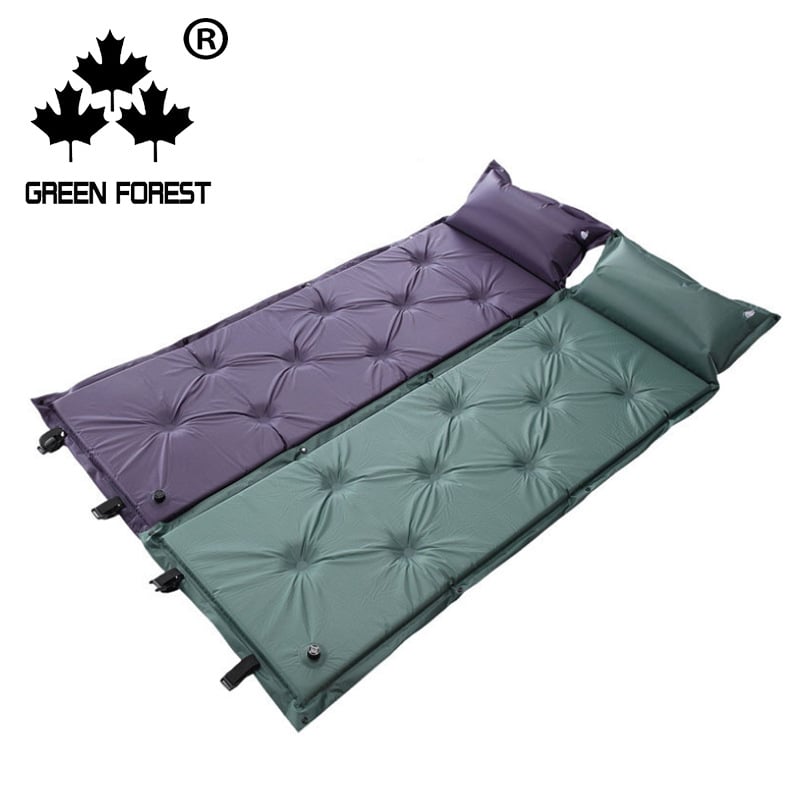 Vanjski jednodijelni modulirani PVC automatski napuhujući kamping madrac, debljina 2,5 cm, model LG-1812, težina 1000 g