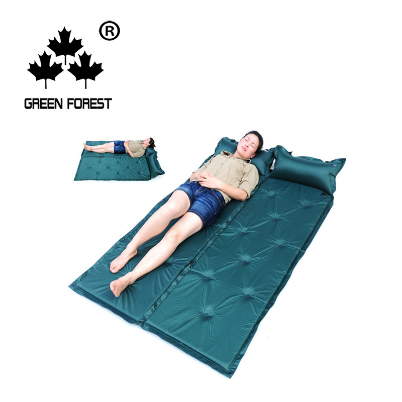 Vanjski jednodijelni modulirani PVC automatski napuhujući kamping madrac, debljina 2,5 cm, model LG-1812, težina 1000 g