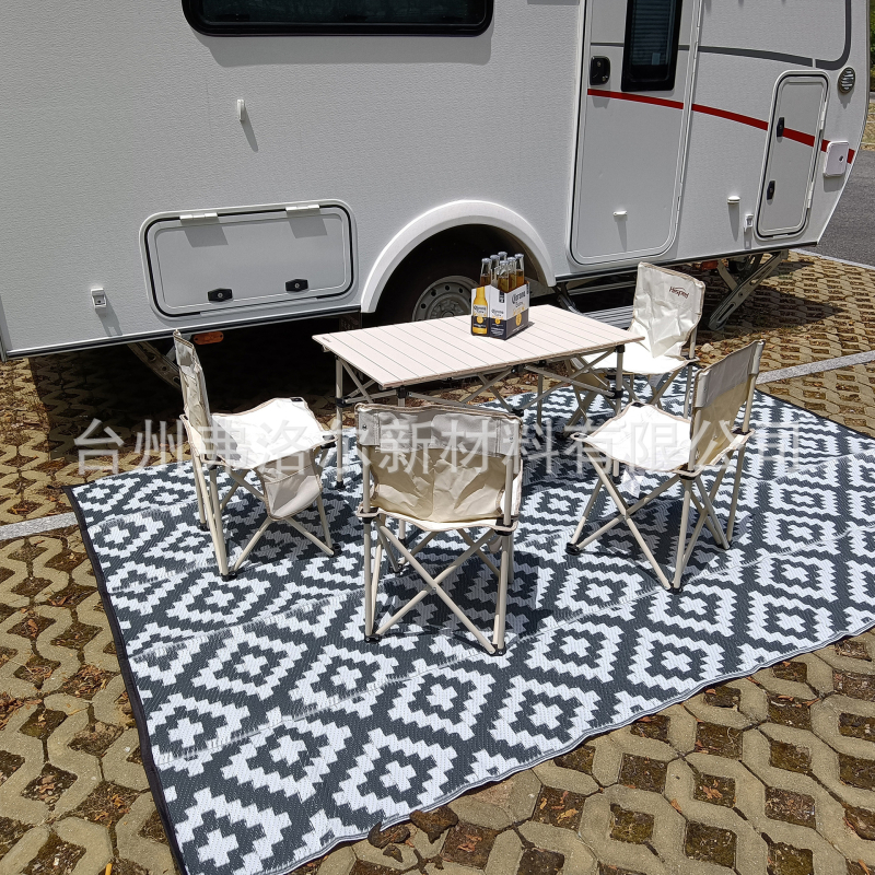 Sklopiva prostirka od polipropilena s tkanom i šupljim cijevima, anti-slip, vodootporna – za piknik i kampiranje na otvorenom, dvorište, veličine 120/150/180/270 cm
