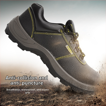 Izolačné bezpečnostné topánky s oceľovým nosom, priedušná pravá koža, stredná výška, pre stavebný sektor