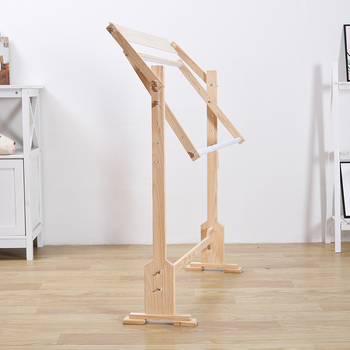 Vertikalni stalak za križićno šivanje, borovo drvo, moderan minimalistički dizajn, podrijetlo Longquan.