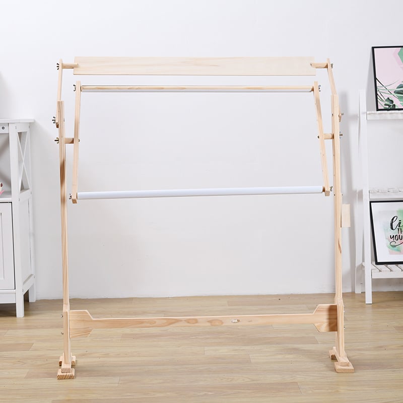 Vertikalni stalak za križićno šivanje, borovo drvo, moderan minimalistički dizajn, podrijetlo Longquan.