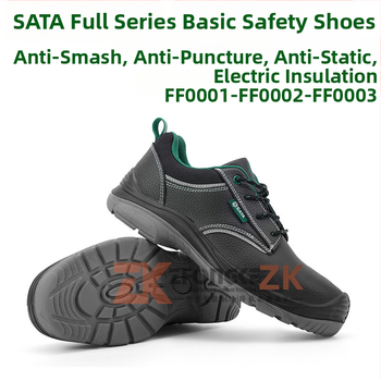 Izolačné pracovné topánky z teľej kože, nízky vrch, proti nárazu, 6 kV izolácia