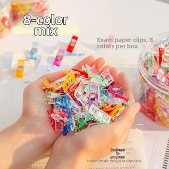 Plastová šijacia spona na okraje a švy, model Sewing Clip; neohybná; vhodná pre spodné prádlo, čiapky, obleky, kravaty a posteľnú bielizeň; balenie 10000 kusov