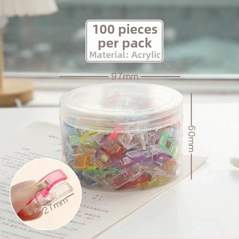 Plastová šijacia spona na okraje a švy, model Sewing Clip; neohybná; vhodná pre spodné prádlo, čiapky, obleky, kravaty a posteľnú bielizeň; balenie 10000 kusov