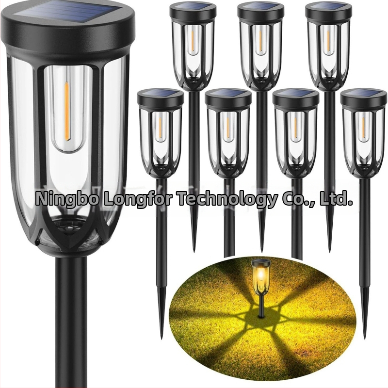 Solarna svjetiljka za travu s volframovom niti, visoka rasvjeta staze u krajoliku, retro cilindrična vrtna lampa