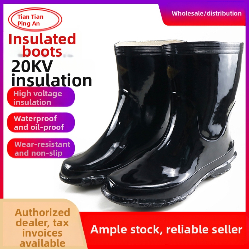 Izolované gumové topánky, s vysokým horným dielom (Materiál: guma; Vrchná časť: vysoká; Typ: izolované topánky)