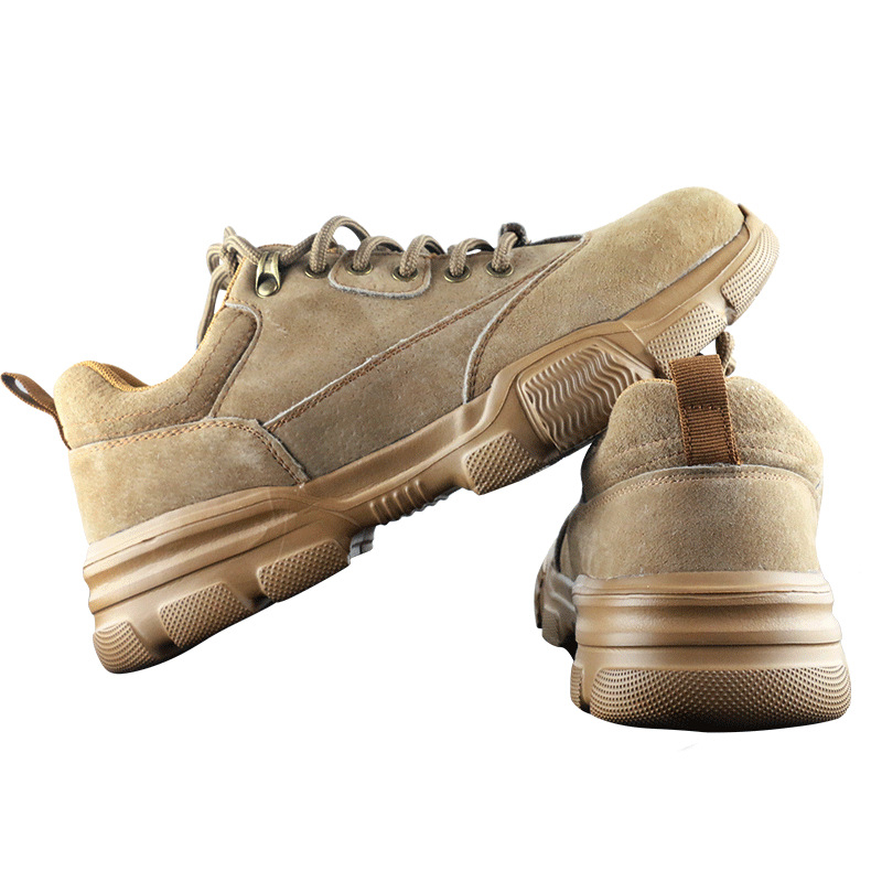 Παπούτσια ασφαλείας εργασίας, προστασία από κρούσεις και διάτρηση, δέρμα χοίρου, χαμηλό επάνω μέρος, αντιδιατρητική προστασία