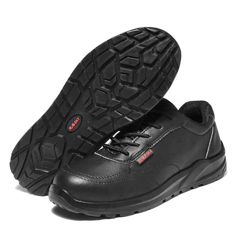 Încălțăminte de protecție cu izolație – piele microfibră și plasă, talpă joasă, vârf din plastic-otel, protecție la impact și perforare