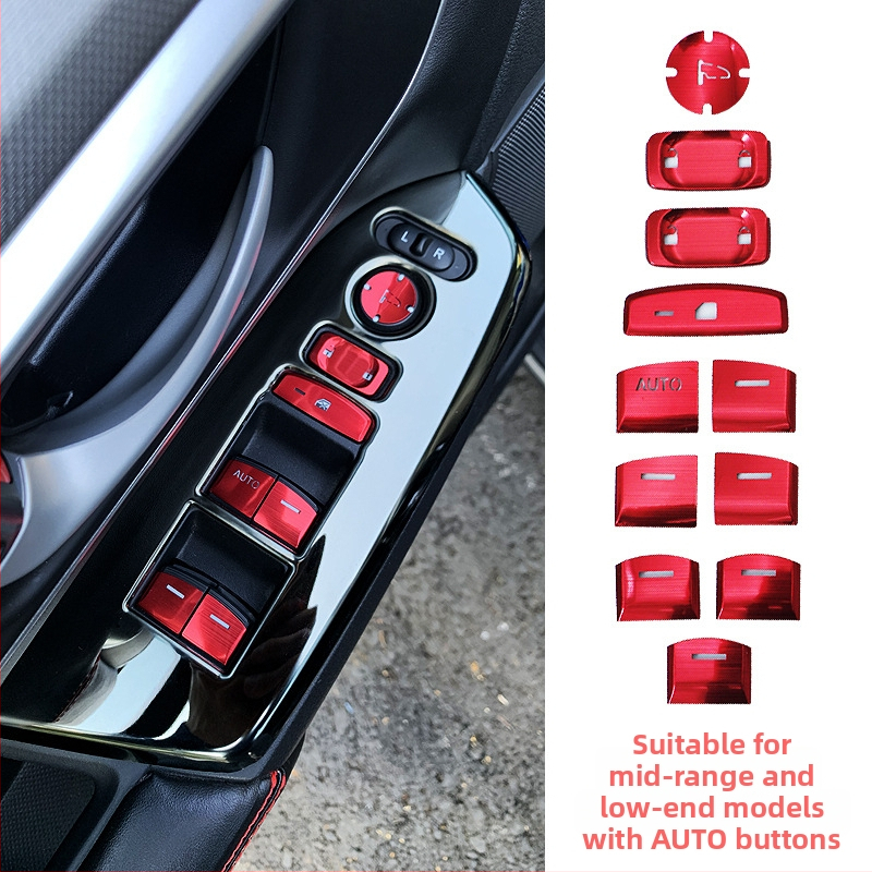 Dekorativna naljepnica za prekidač prozora od aluminijske legure za Honda CR-V (2017–2019, hibrid) s prilagodljivom obradom