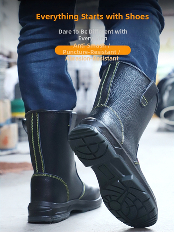 Pantofi de protecție izolați pentru bărbați, cu guler înalt, talpă PU