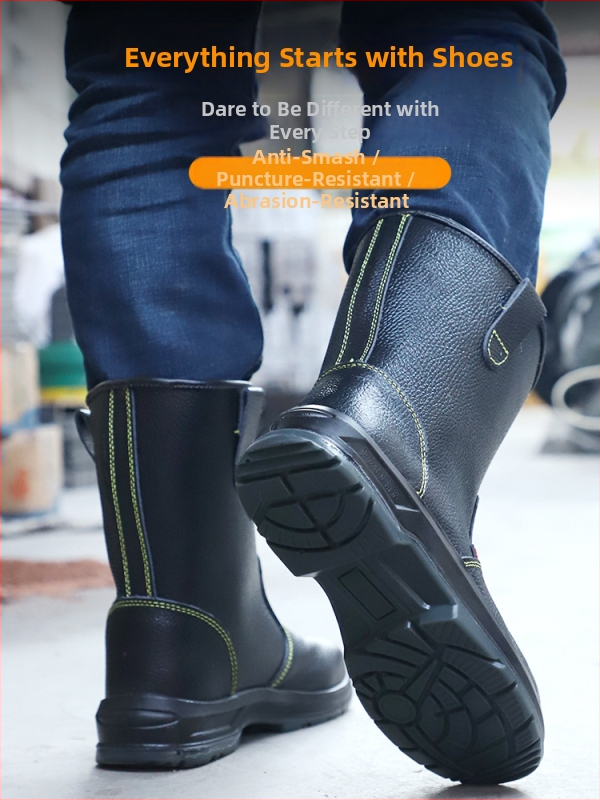Pantofi de protecție izolați pentru bărbați, cu guler înalt, talpă PU