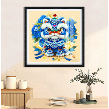 Kit de broderie cu cruci - Mona Lisa Royal Family, broderie pe pânză, bumbac 9-ct, model festiv, stil chinez nou