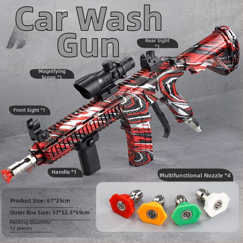Visokotlačni pištolj za pranje auta, model Ump5/M416, ABS tijelo, brzo priključivanje, maksimalni tlak 500, spoj: bakar, mlaznica: mesing