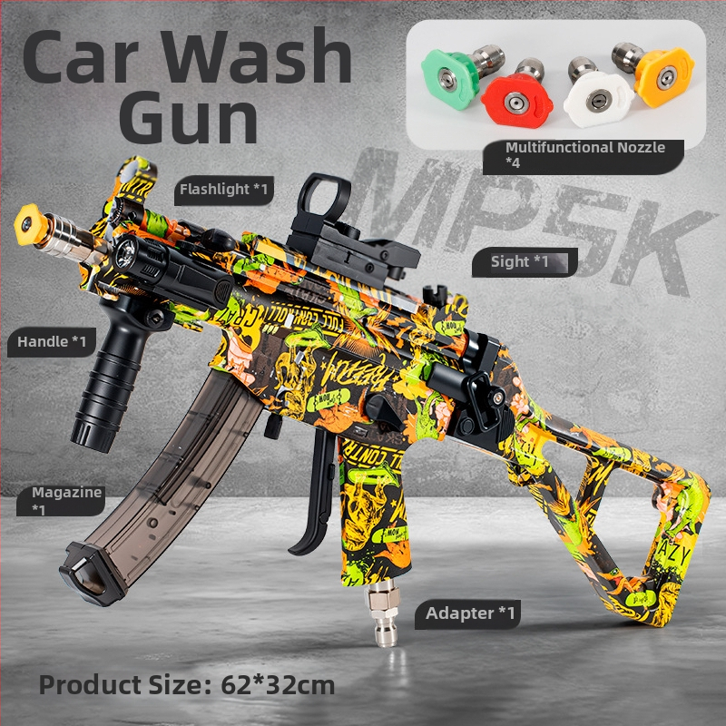 Visokotlačni pištolj za pranje auta, model Ump5/M416, ABS tijelo, brzo priključivanje, maksimalni tlak 500, spoj: bakar, mlaznica: mesing