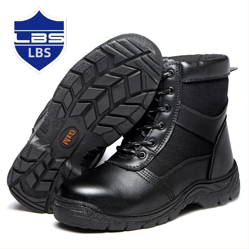 Vysoké bezpečnostné pracovné topánky s ochranou proti rozbitiu a prerezu, koža z mikrovlákien, zimná fleecová podšívka