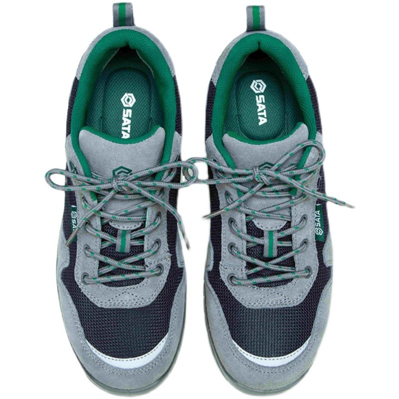 Pantofi de protecție Sata/Shida – Antistatice, din nubuc, vârf din oțel, protecție împotriva impactului și perforării